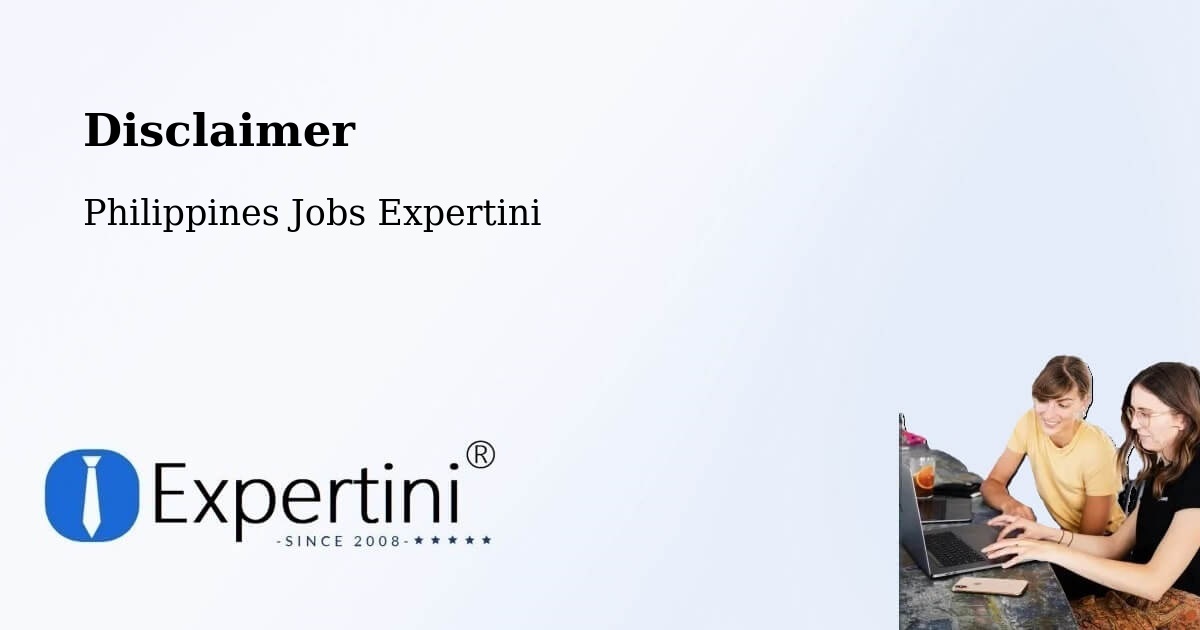 Disclaimer – Batuan - Philippines Jobs Expertini