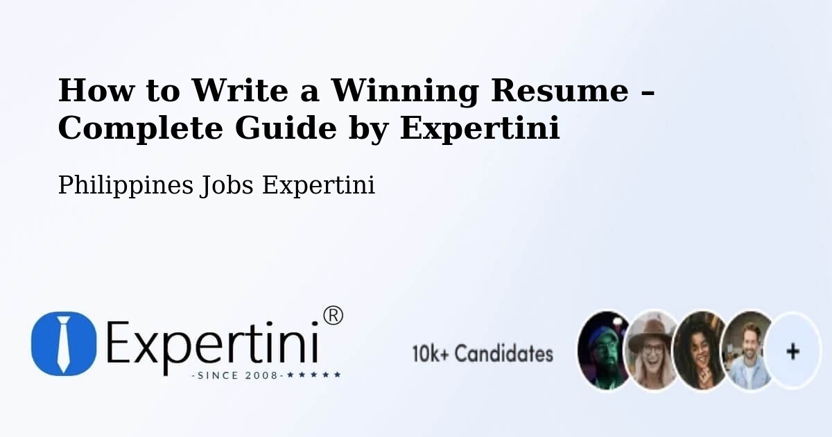 Resume Writing Guide for Job Seekers – Batuan - Batuan, Philippines Jobs Expertini
